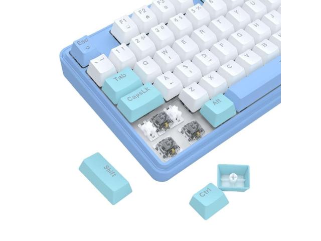 Tastatura Redragon Star Blade, RGB LED, USB-C/USB Wireless/Bluetooth, Blue