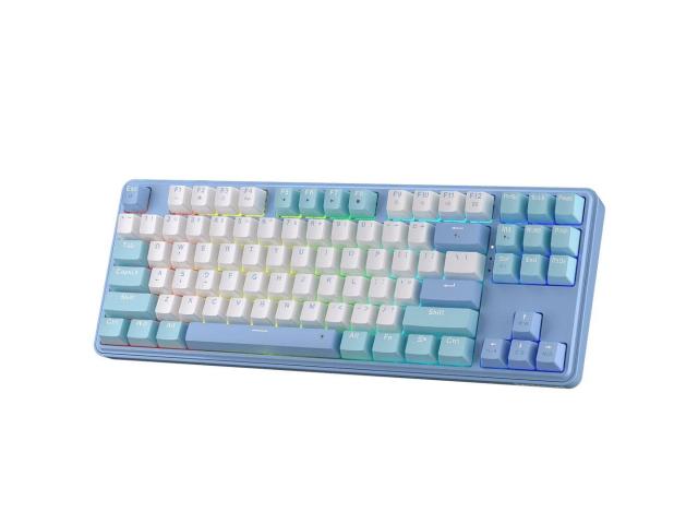 Tastatura Redragon Star Blade, RGB LED, USB-C/USB Wireless/Bluetooth, Blue