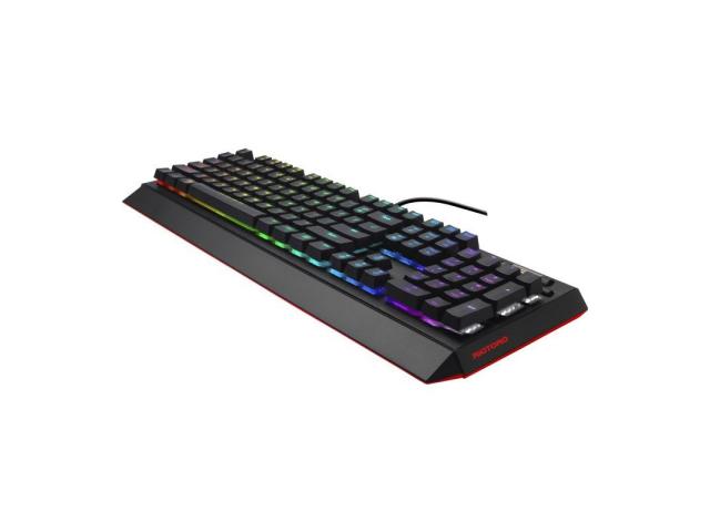 Tastatura Riotoro Ghostwriter, RGB LED, USB, Black