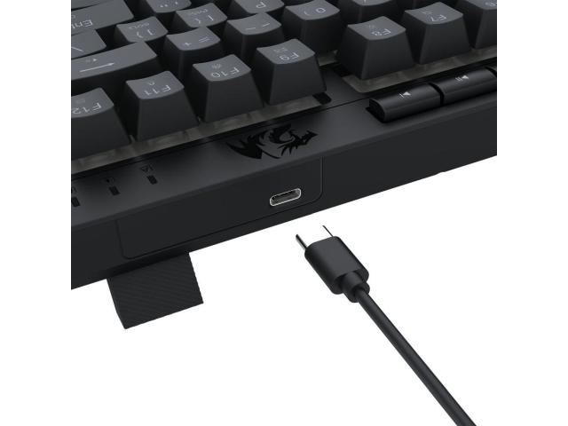 Tastatura Redragon Crescent, RGB LED, USB-C, Black