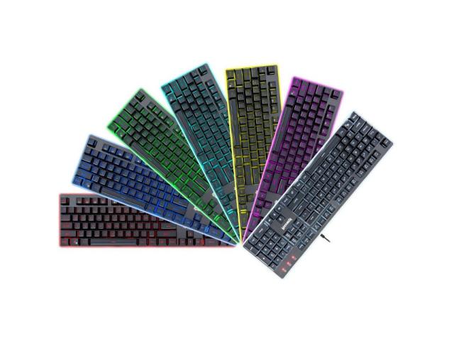 Tastatura Redragon Dyaus 2, RGB LED, USB, Black