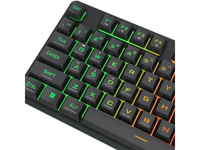Tastatura gaming Redragon Netherbane neagra iluminare RGB