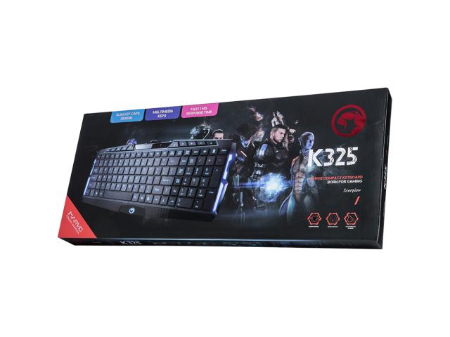 Tastatura Marvo K325, Blue LED, USB, Black