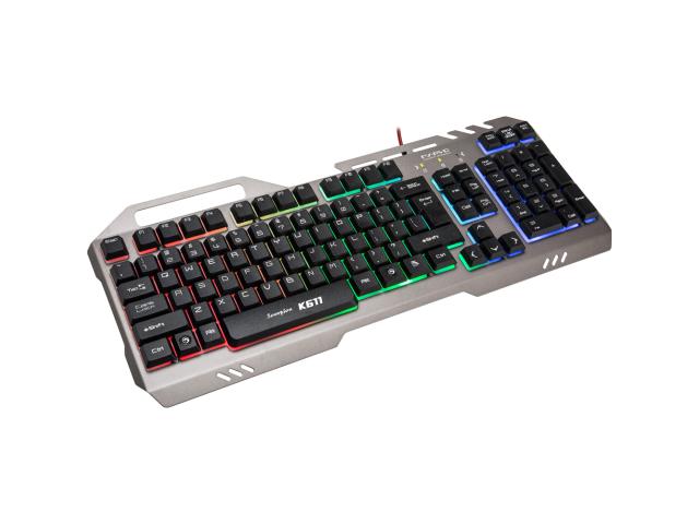 Tastatura Marvo K611, RGB LED, USB, Silver