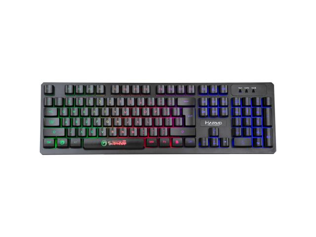 Tastatura Marvo K616, RGB LED, USB, Black-Silver