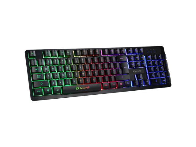 Tastatura Marvo K616, RGB LED, USB, Black-Silver