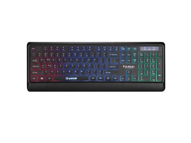 Tastatura Marvo K627, Multi-Color LED, USB, Black