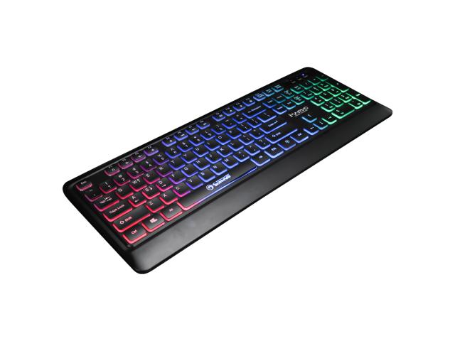 Tastatura Marvo K627, Multi-Color LED, USB, Black