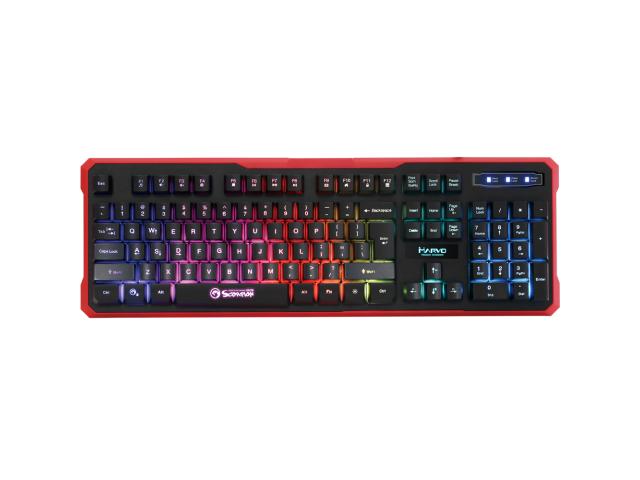Tastatura Marvo K629G, USB, Black-Red