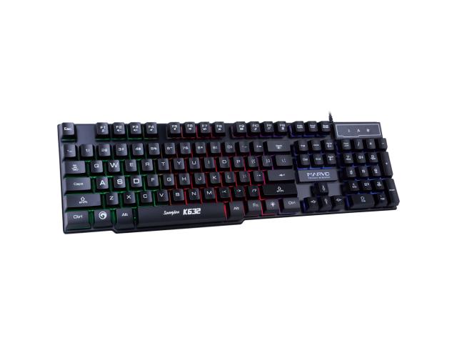Tastatura Marvo K632, RGB LED, USB, Negru