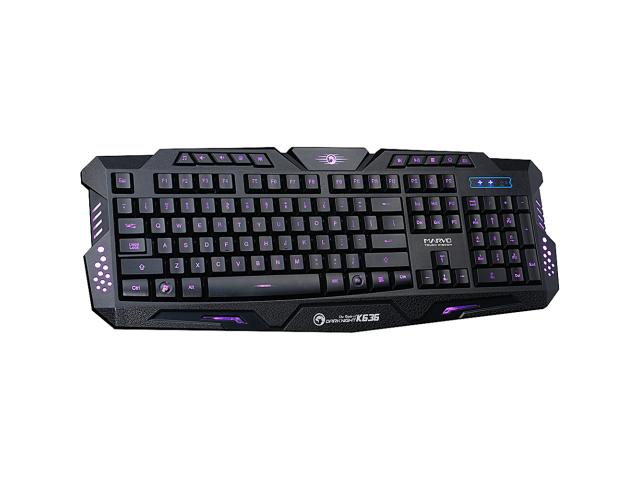 Tastatura Marvo K636, RGB LED, USB, Black