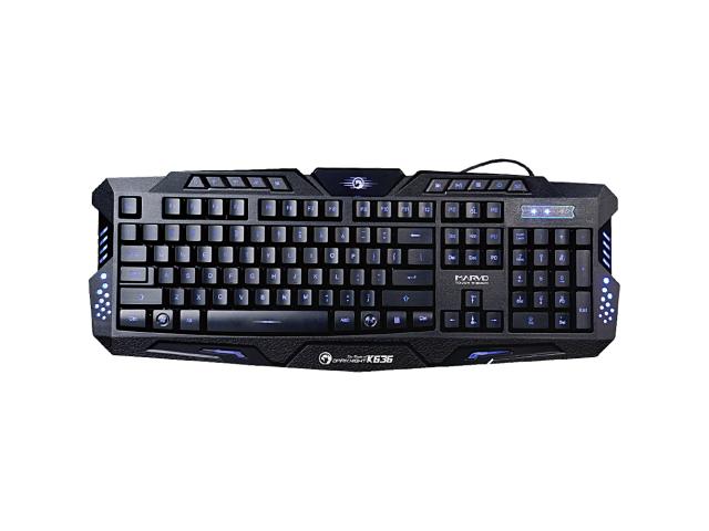 Tastatura Marvo K636, RGB LED, USB, Black