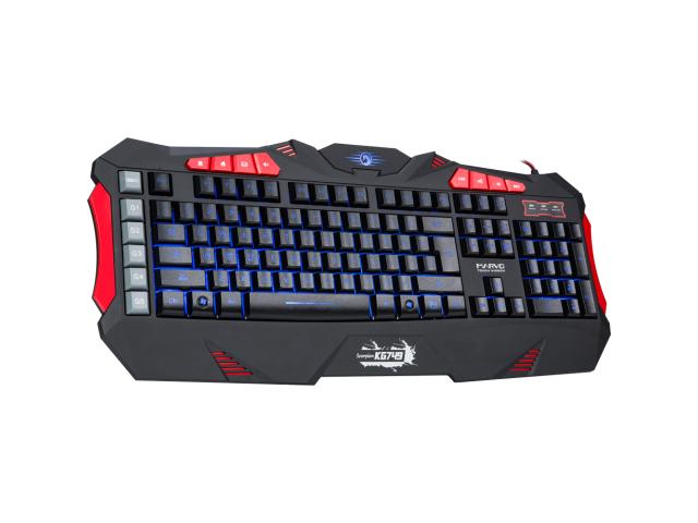 Tastatura Marvo KG749, RGB LED, USB, Black-Red