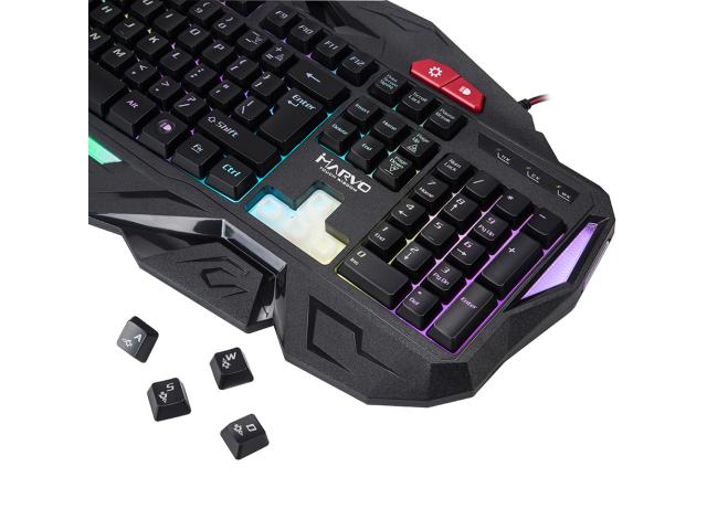 Tastatura Marvo KG760, RGB LED, USB, Black
