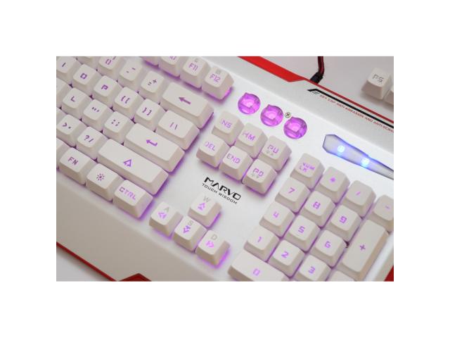 Tastatura Marvo KG805, RGB LED, USB, White