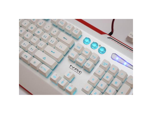 Tastatura Marvo KG805, RGB LED, USB, White