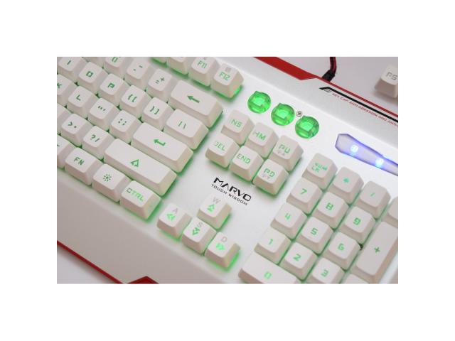 Tastatura Marvo KG805, RGB LED, USB, White