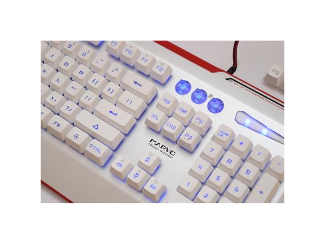 Tastatura Marvo KG805, RGB LED, USB, White