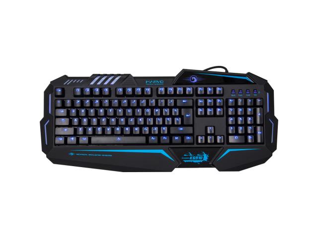 Tastatura Marvo KG910, Blue LED, USB, Black-Blue