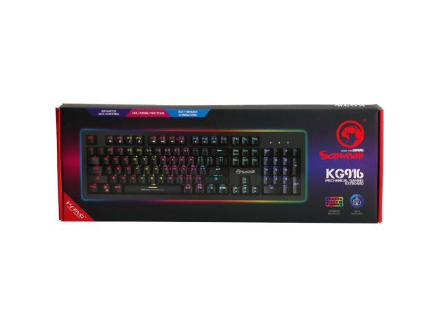 Tastatura Marvo KG916, RGB LED, USB, Black