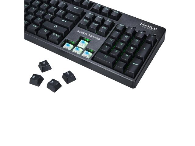 Tastatura Marvo KG937, Green LED, USB, Black