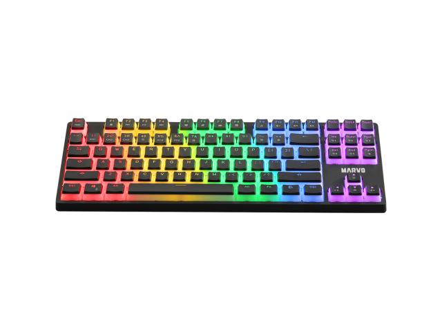 Tastatura Marvo KG946, Rainbow LED, USB, Black