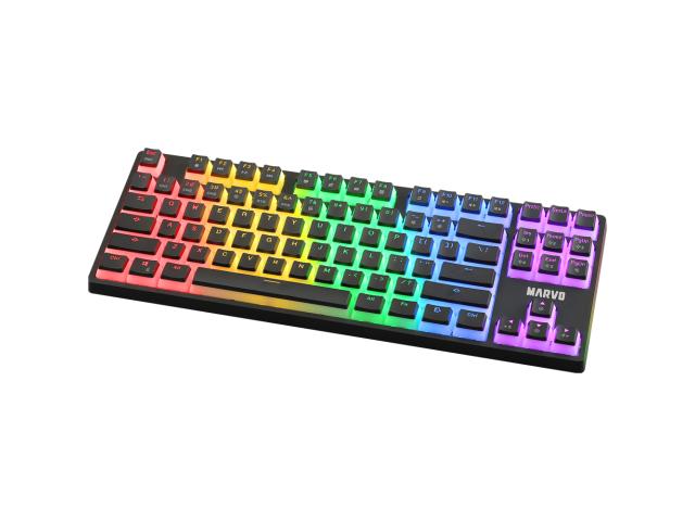 Tastatura Marvo KG946, Rainbow LED, USB, Black