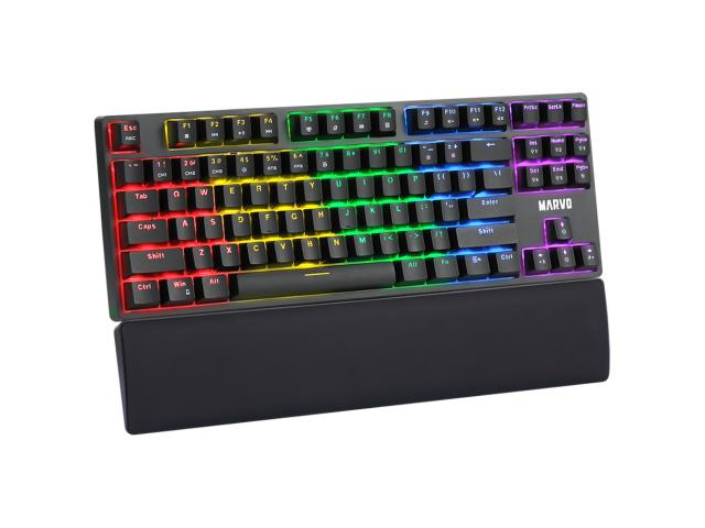 Tastatura Marvo KG947, Rainbow LED, USB, Black