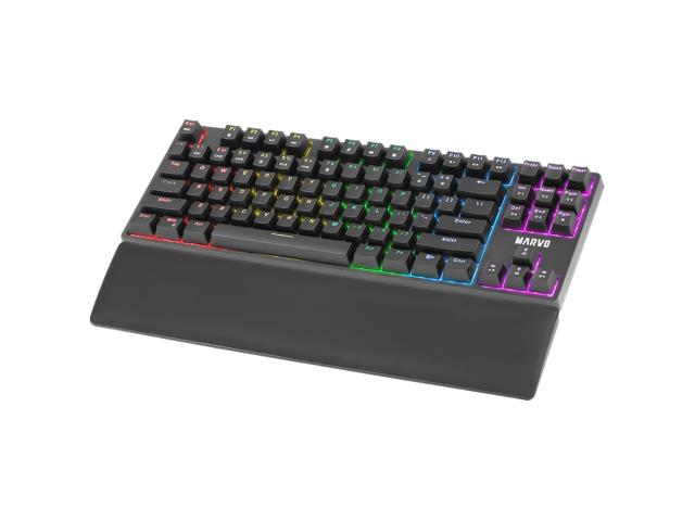 Tastatura Marvo KG947, Rainbow LED, USB, Black