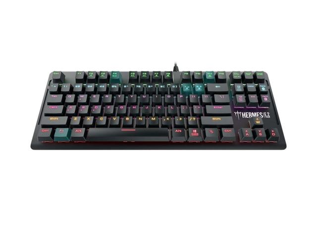 Tastatura Gamdias Hermes E2 Gamdias Brown Mecanica, RGB LED, USB, Black