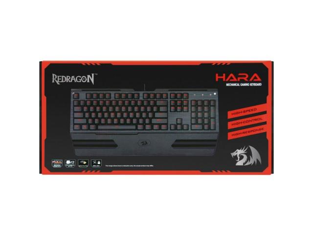 Tastatura Redragon Hara, RGB LED, USB, Black