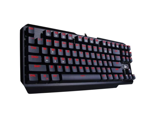 Tastatura Redragon Usas, Red LED, USB, Black