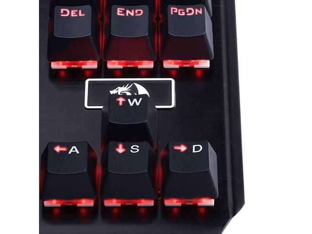 Tastatura Redragon Usas, Red LED, USB, Black