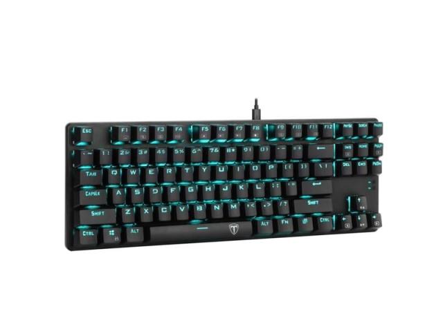 Tastatura T-Dagger Bora, Ice Blue LED, USB, Black