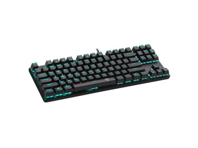 Tastatura T-Dagger Bora, Ice Blue LED, USB, Black