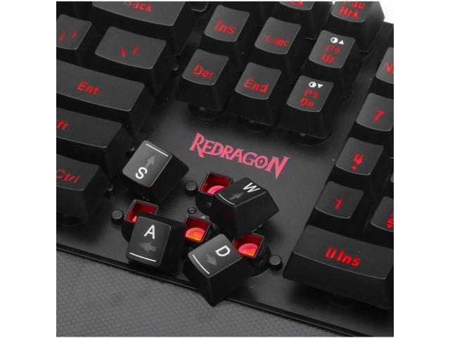 Tastatura Redragon Yaksa, RGB LED, USB, Black