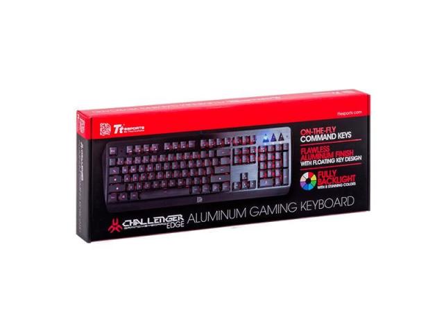 Tastatura Thermaltake Tt eSPORTS Challenger Edge, USB, Black