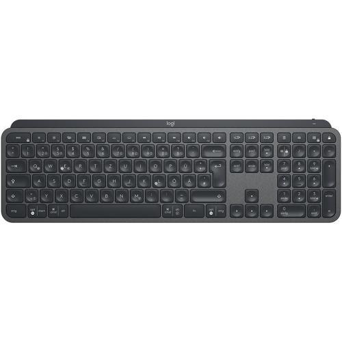 Tastatura Wireless Logitech MX Keys Plus, White LED, USB, Layout US, Black - 920-009416
