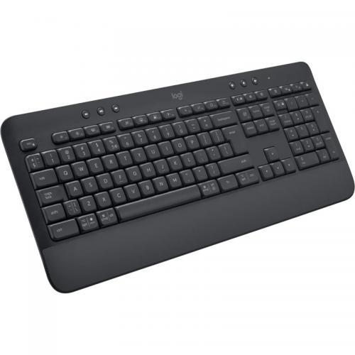 Tastatura Wireless Logitech Signature K650, Bluetooth/USB, Layout UK, Graphite