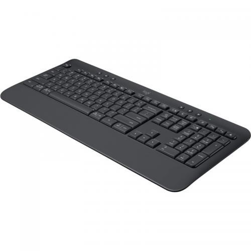 Tastatura Wireless Logitech Signature K650, Bluetooth/USB, Layout UK, Graphite