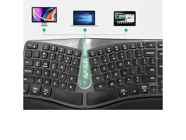 Tastatura Wireless Delux GM901D, USB Wireless/Bluetooth, Black