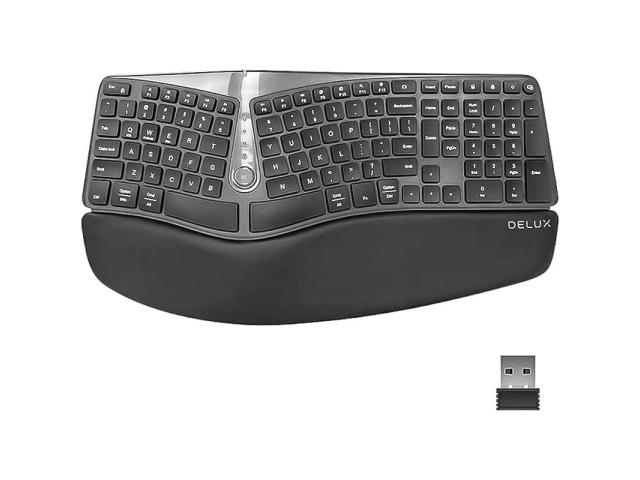Tastatura Wireless Delux GM901D, USB Wireless/Bluetooth, Black
