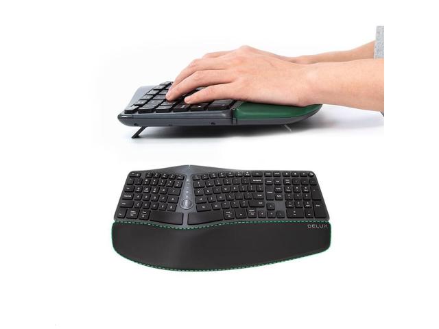Tastatura Wireless Delux GM901D, USB Wireless/Bluetooth, Black
