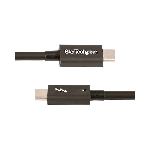 Cablu de date Startech TBLT4MM50CM, USB-C male - USB-C male, 0.5m, Black