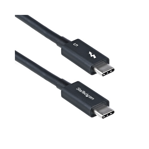 Cablu de date Startech TBLT5MM80CM240W, USB-C male - USB-C male, 0.8m, Black