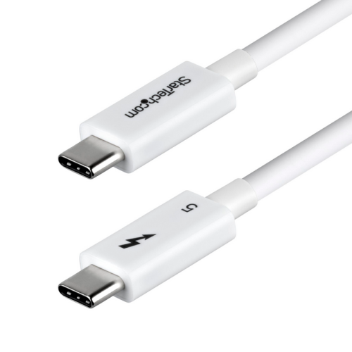 80CM THUNDERBOLT 5 CABLE WHITE/80GBPS/120GBPS/8K 60HZ/240W - WH