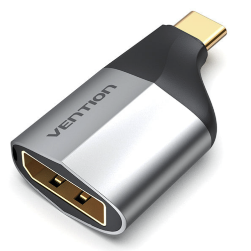 Adaptor Vention TCCH0, USB-C male - DisplayPort female, Gray