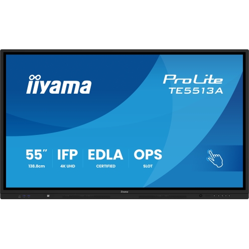 Display Interactiv Iiyama Seria TE12 TE5512MIS-B1AG, 55 inch, 3840x2160 pixeli, Black