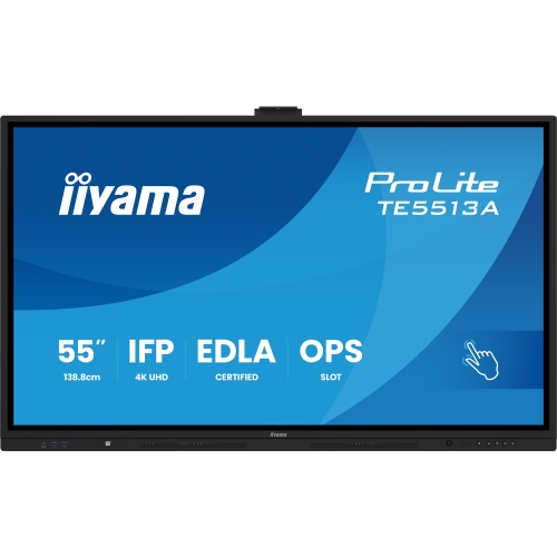 Display Interactiv Iiyama Seria TE12 TE5512MIS-B1AG, 55 inch, 3840x2160 pixeli, Black