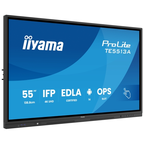 Display Interactiv Iiyama Seria TE12 TE5512MIS-B1AG, 55 inch, 3840x2160 pixeli, Black